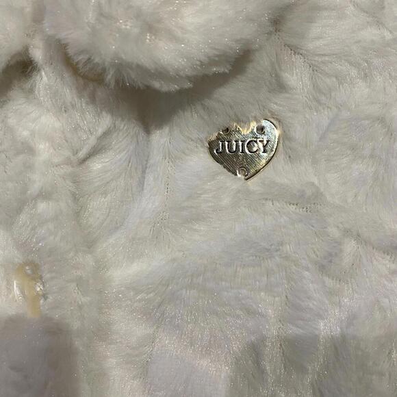 Juicy Couture baby faux fur coat white 12M - Picture 2 of 4